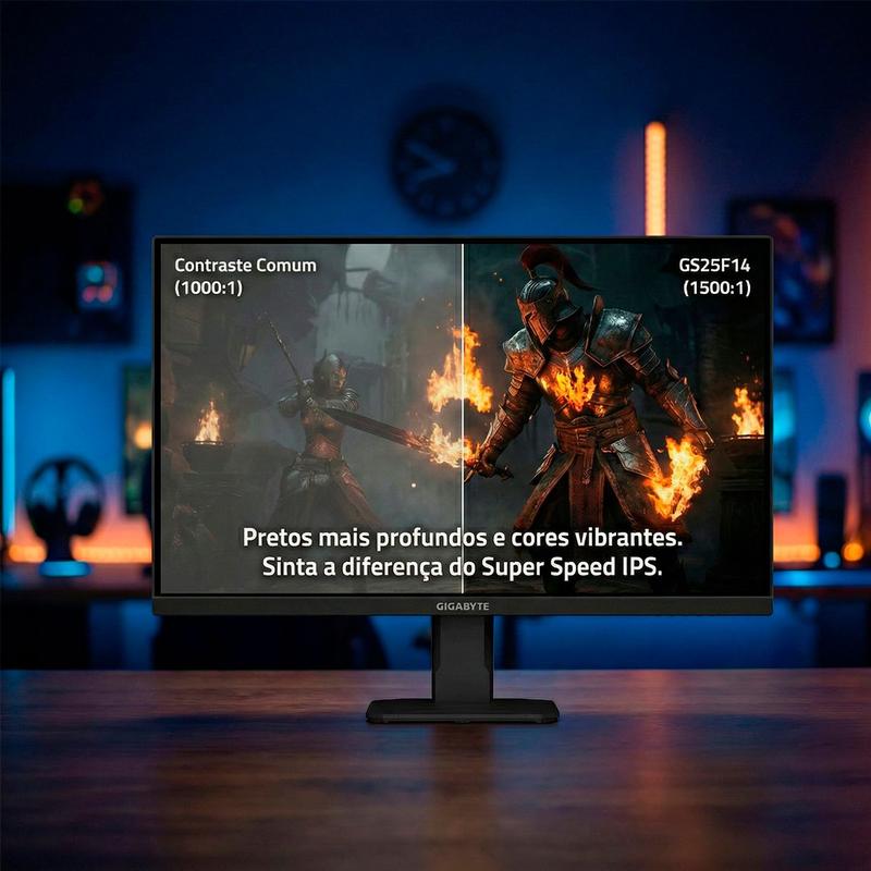 Monitor Gamer Gigabyte 24.5 GS25F14 SS IPS 144Hz 1ms Full HD HDMI